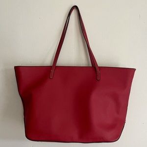 Nine West dark red tote